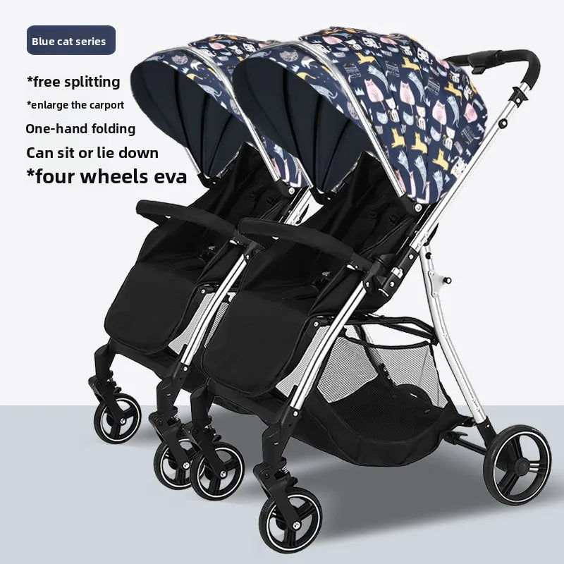 Poussette jumeaux premium