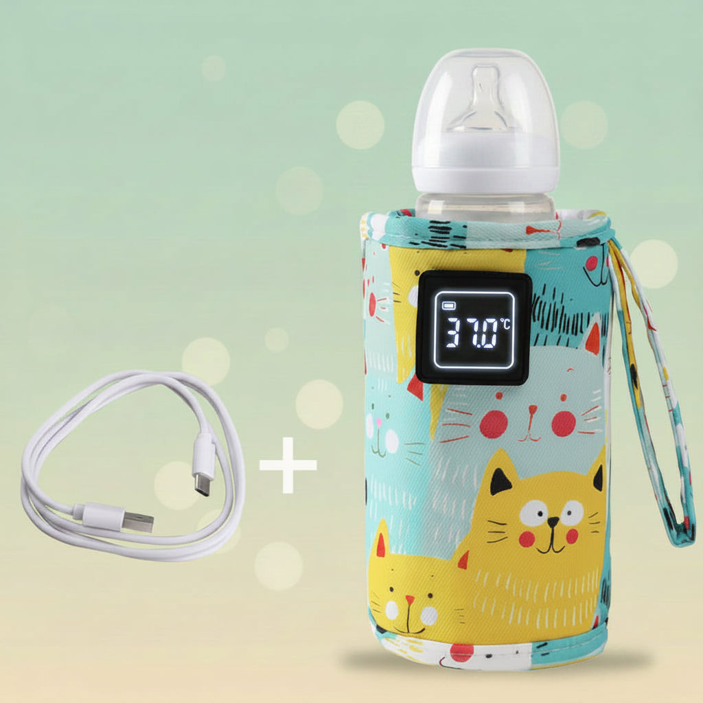 Chauffe-Biberon Portable Sans Fil – Lait à la Bonne Température Partout