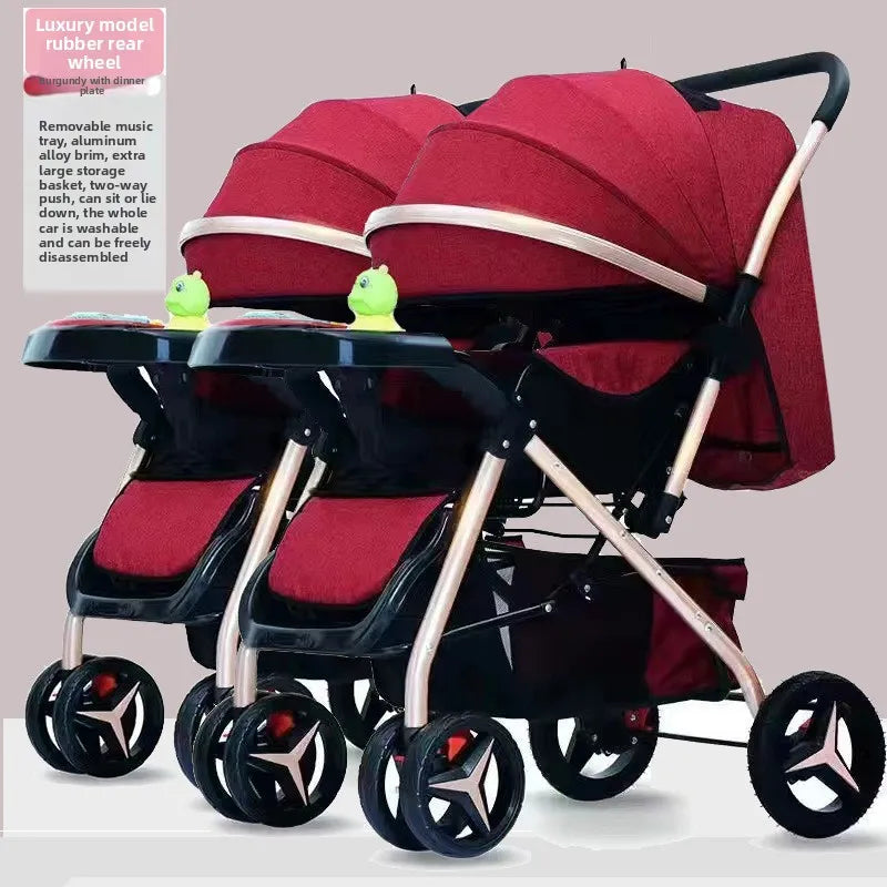 Poussette jumeaux premium
