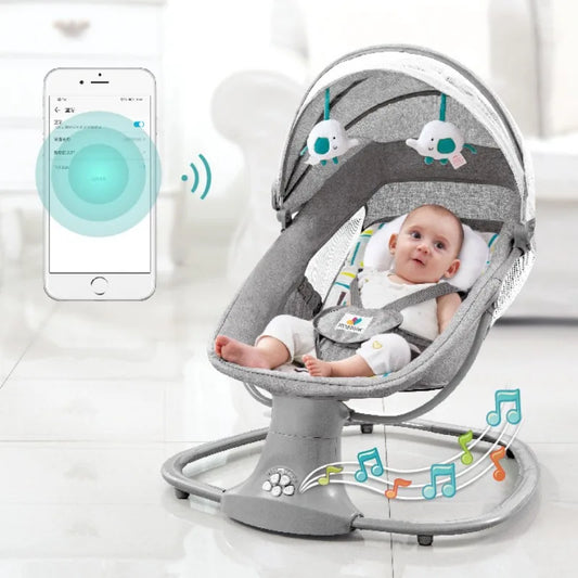 Bascule Électrique Bébé – Chaise Berçante Intelligente