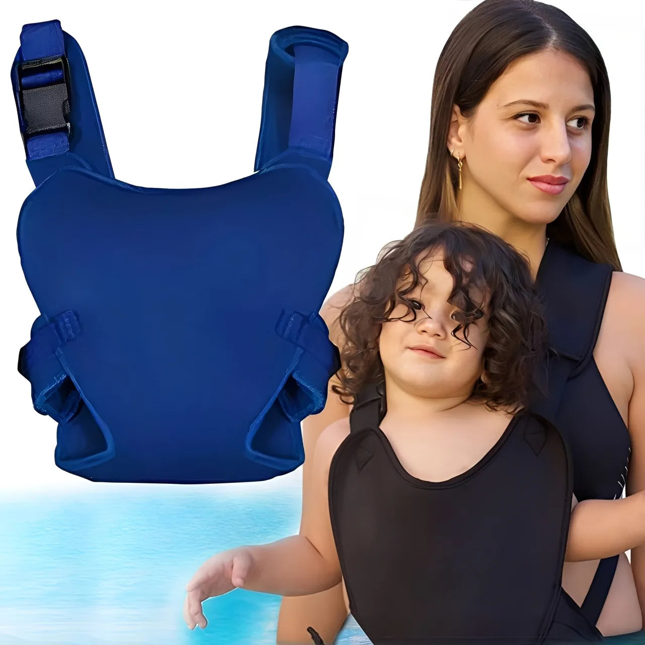 Porte-Bébé Aquatique Ajustable 2-en-1 – Natation & Usage Quotidien