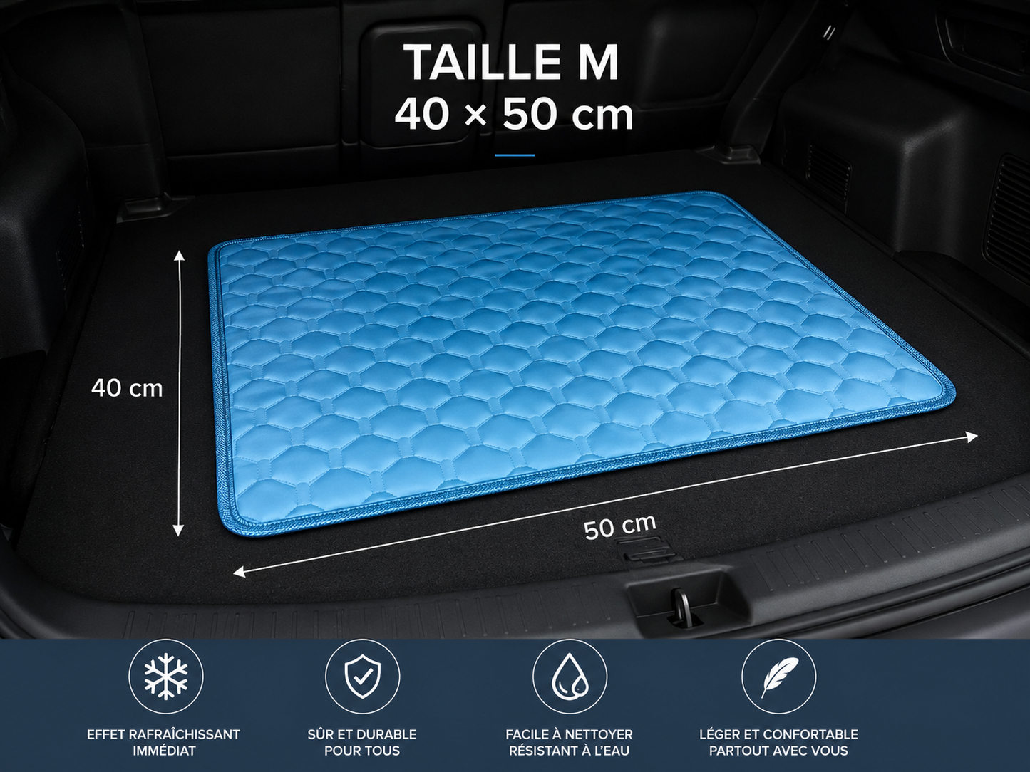 Tapis Rafraîchissant Chien & Chat — Soie Glacée
