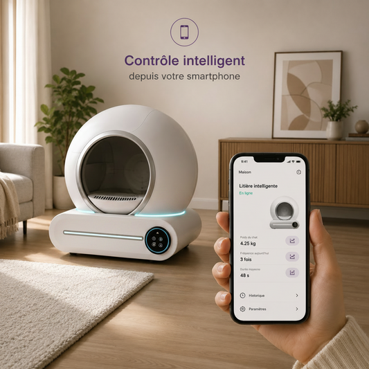 Litière Automatique Autonettoyante pour Chat – Propre Sans Effort