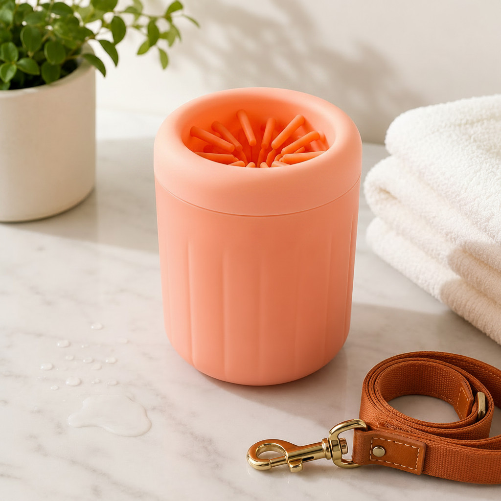 Gobelet Nettoyant pour Pattes de Chien – Silicone Doux, portable