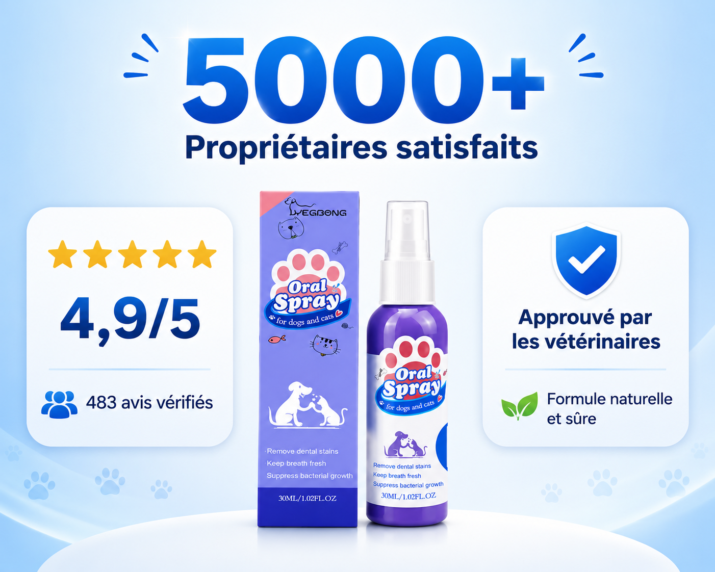 "Propriétaires de chiens : haleine fraîche en 30 secondes"