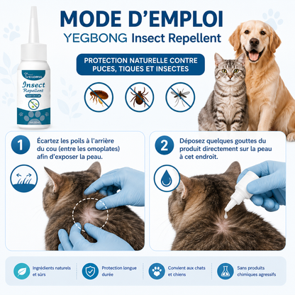 Puces et Tiques Éliminées en 24h - Lotion Naturelle Chien et Chat