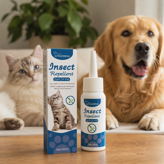 Puces et Tiques Éliminées en 24h - Lotion Naturelle Chien et Chat