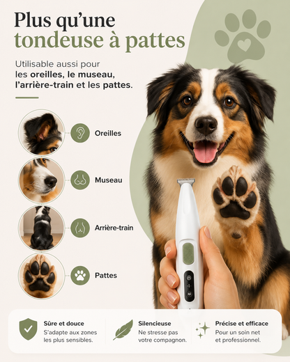 Tondeuse à Pattes – Coupe Douce & Silencieuse pour Chien et Chat
