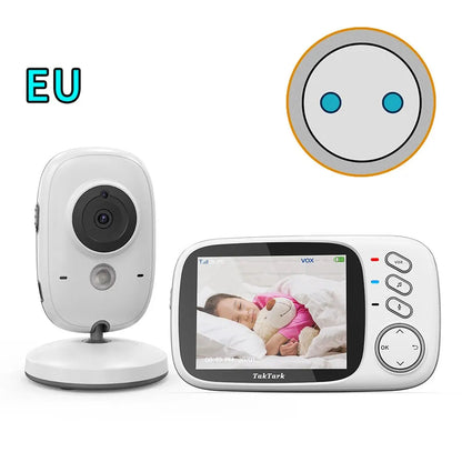 Moniteur Vidéo Bébé Sans Fil – Vision Nocturne, Température & Berceuses