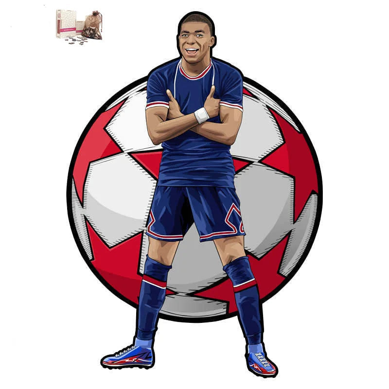 Puzzle en Bois Joueur de Football – Cadeau pour Fan de Foot