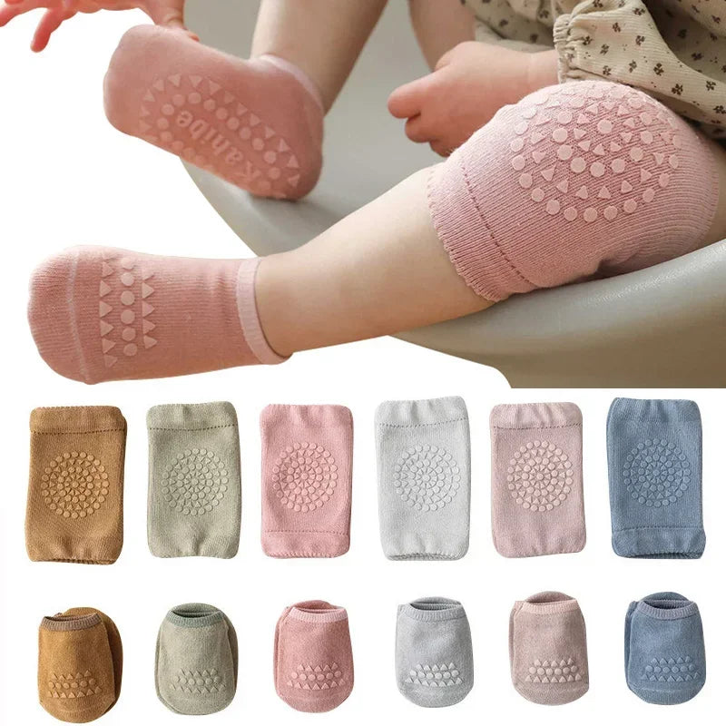 Genouillères bébé – Avec chaussettes antidérapantes