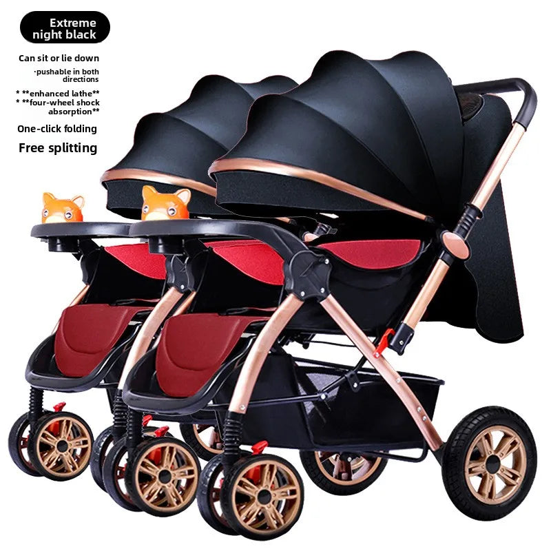Poussette jumeaux premium