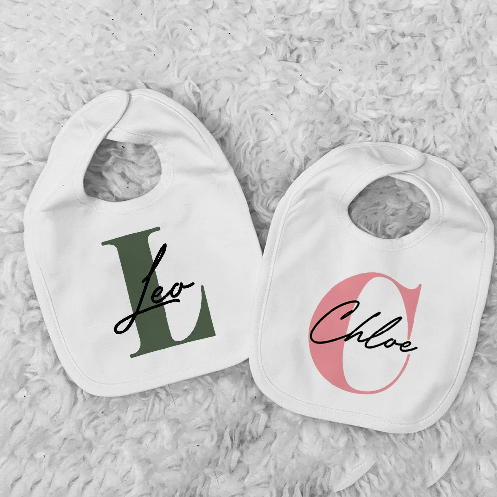 Bavoir personnalisé – Avec prénom de bébé
