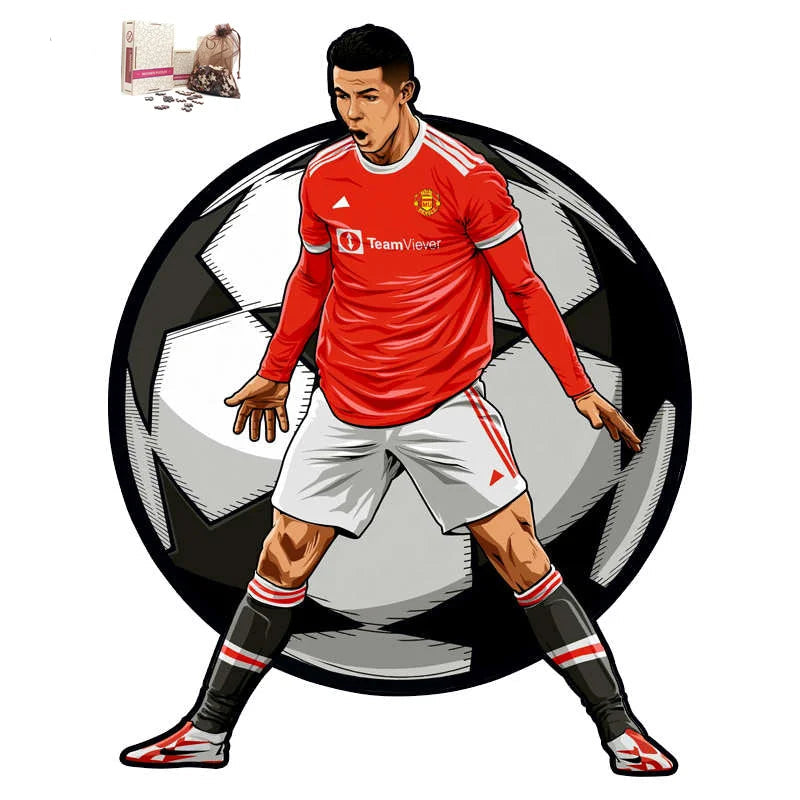 Puzzle en Bois Joueur de Football – Cadeau pour Fan de Foot