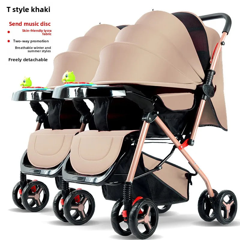 Poussette jumeaux premium