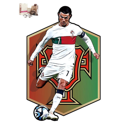 Puzzle en Bois Joueur de Football – Cadeau pour Fan de Foot