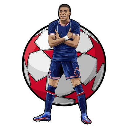Puzzle en Bois Joueur de Football – Cadeau pour Fan de Foot