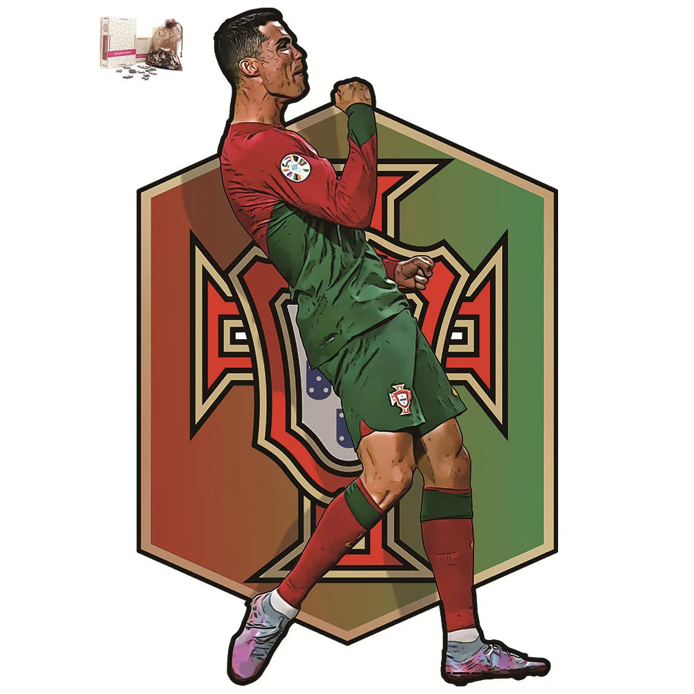Puzzle en Bois Joueur de Football – Cadeau pour Fan de Foot