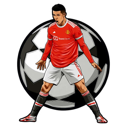 Puzzle en Bois Joueur de Football – Cadeau pour Fan de Foot