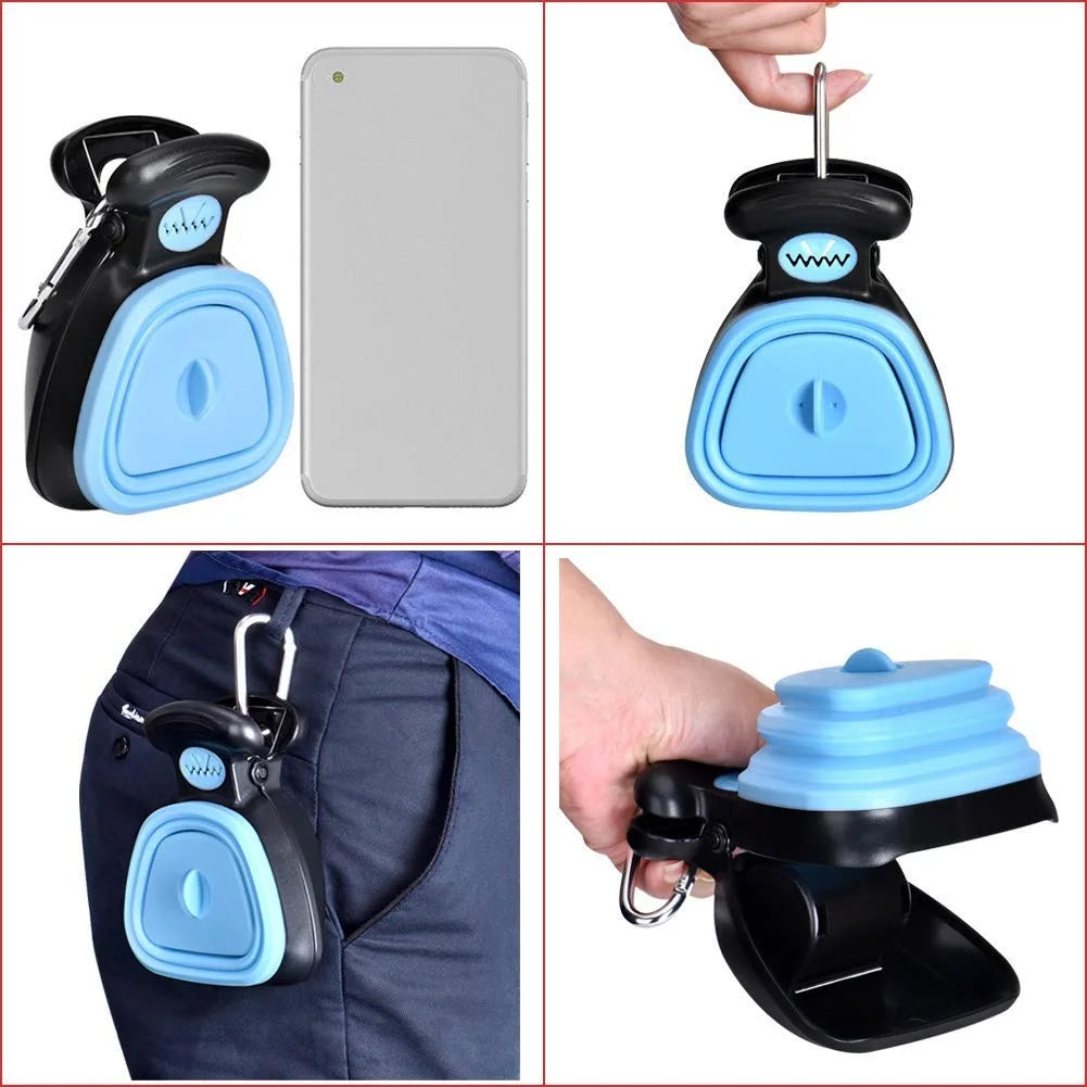 Distributeur de Sacs à Crottes Pliable pour Chien – Ramasse-Crottes de Voyage