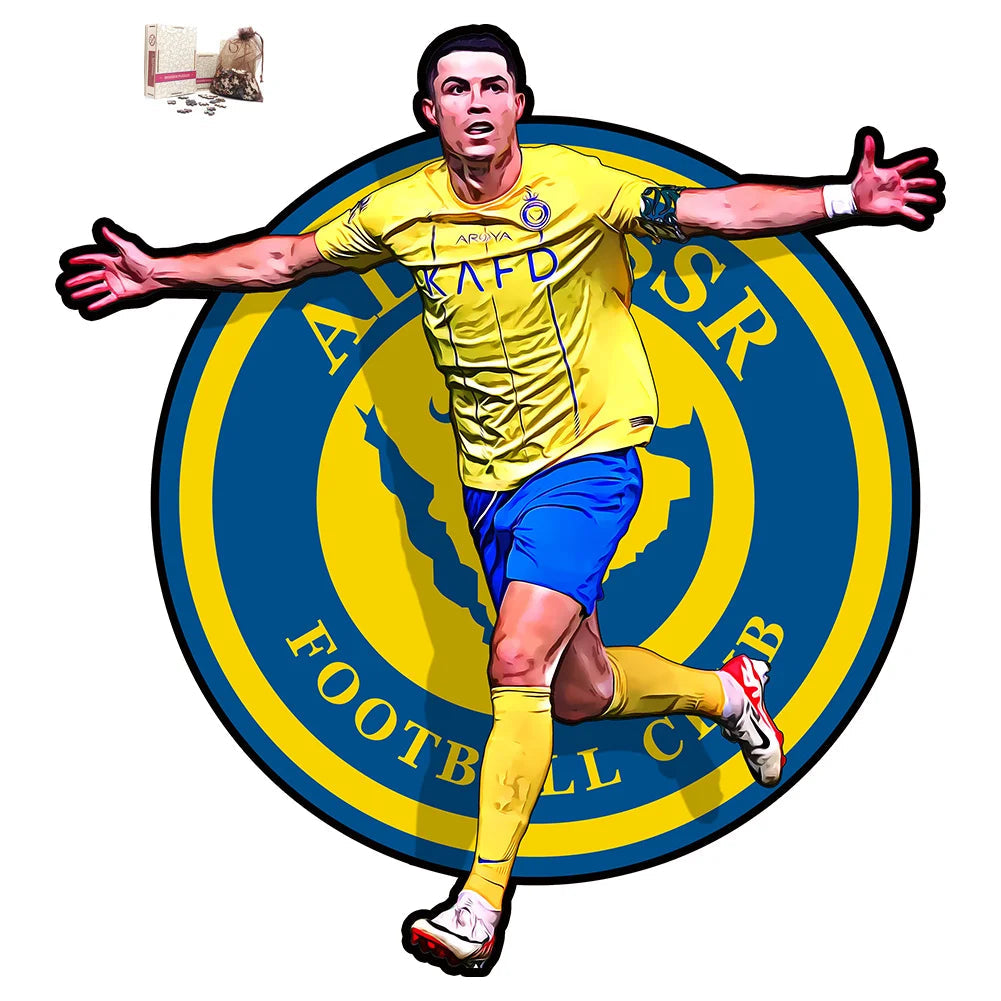 Puzzle en Bois Joueur de Football – Cadeau pour Fan de Foot