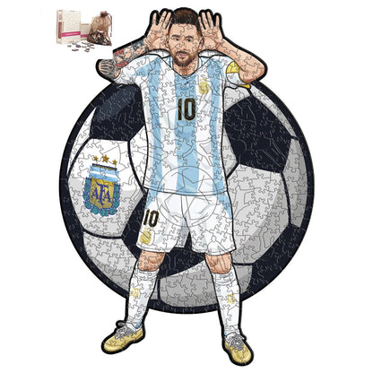 Puzzle en Bois Joueur de Football – Cadeau pour Fan de Foot