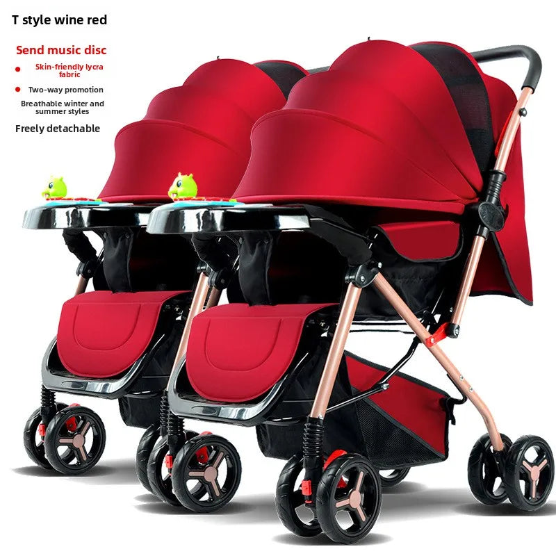 Poussette jumeaux premium