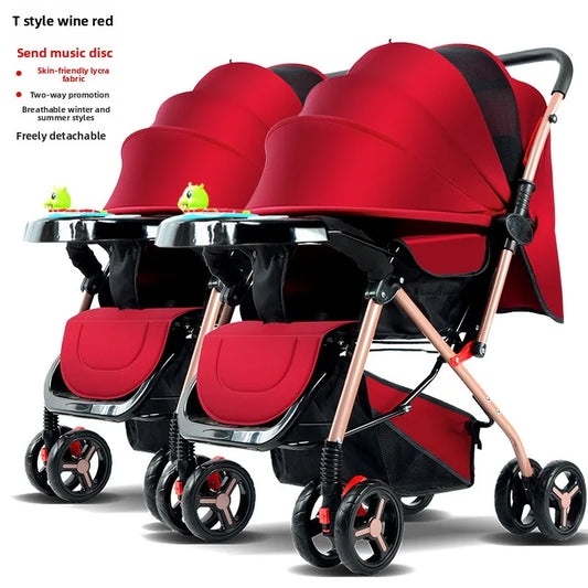 Poussette jumeaux premium