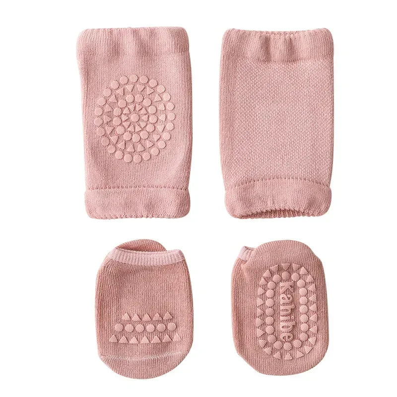 Genouillères bébé – Avec chaussettes antidérapantes