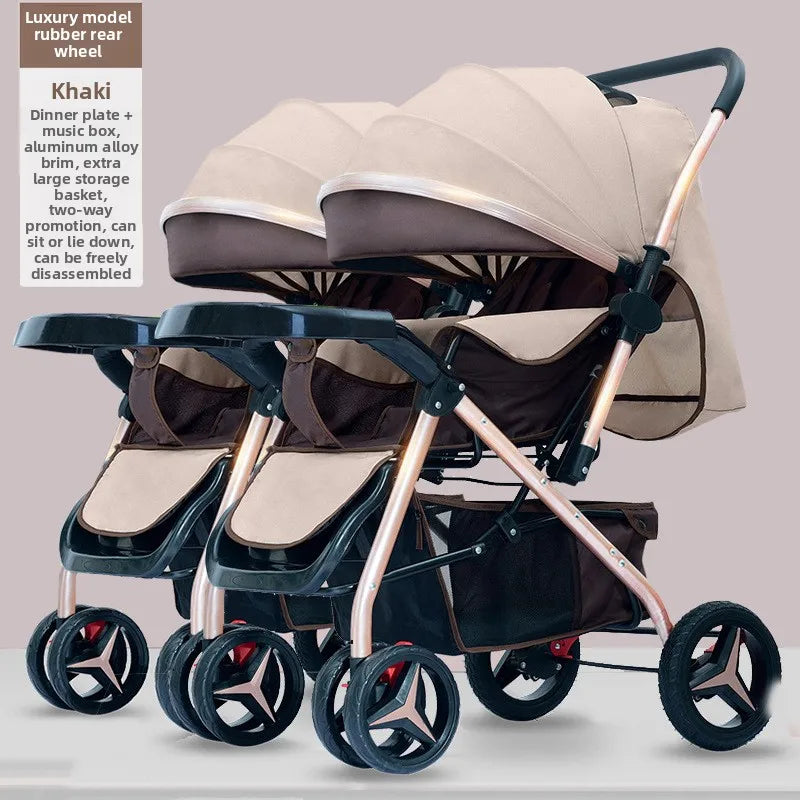 Poussette jumeaux premium