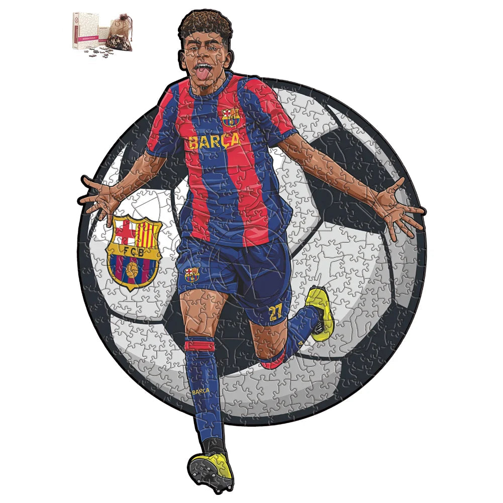Puzzle en Bois Joueur de Football – Cadeau pour Fan de Foot