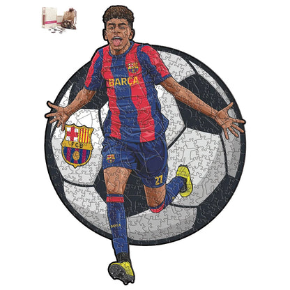Puzzle en Bois Joueur de Football – Cadeau pour Fan de Foot