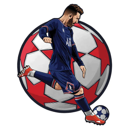 Puzzle en Bois Joueur de Football – Cadeau pour Fan de Foot