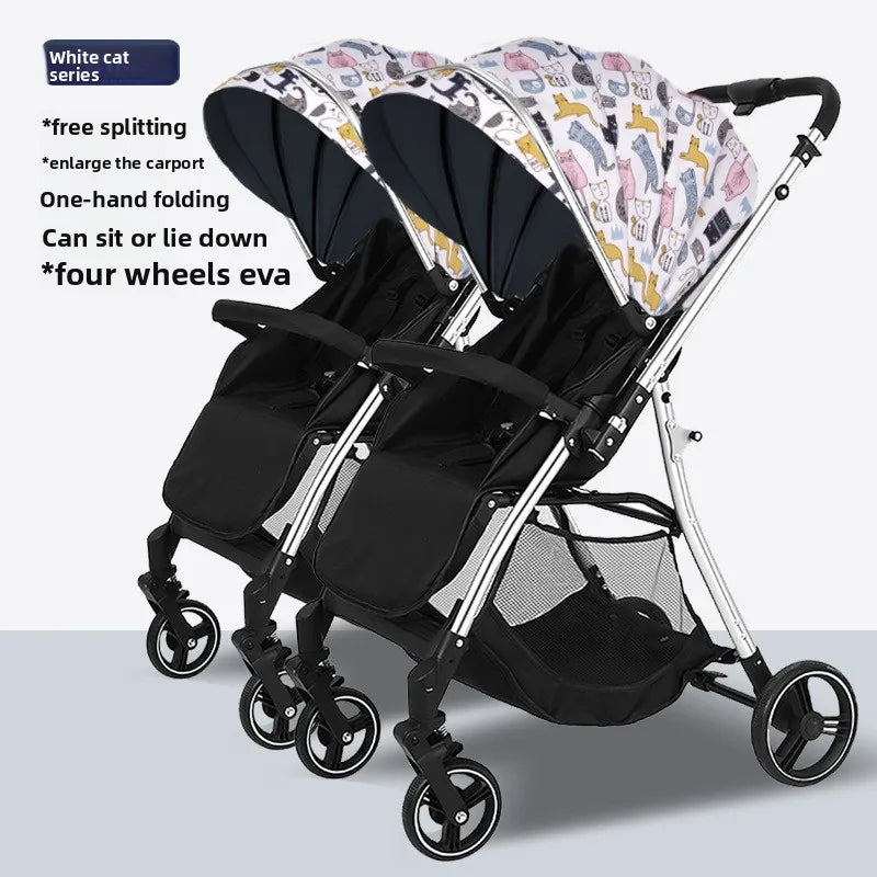 Poussette jumeaux premium