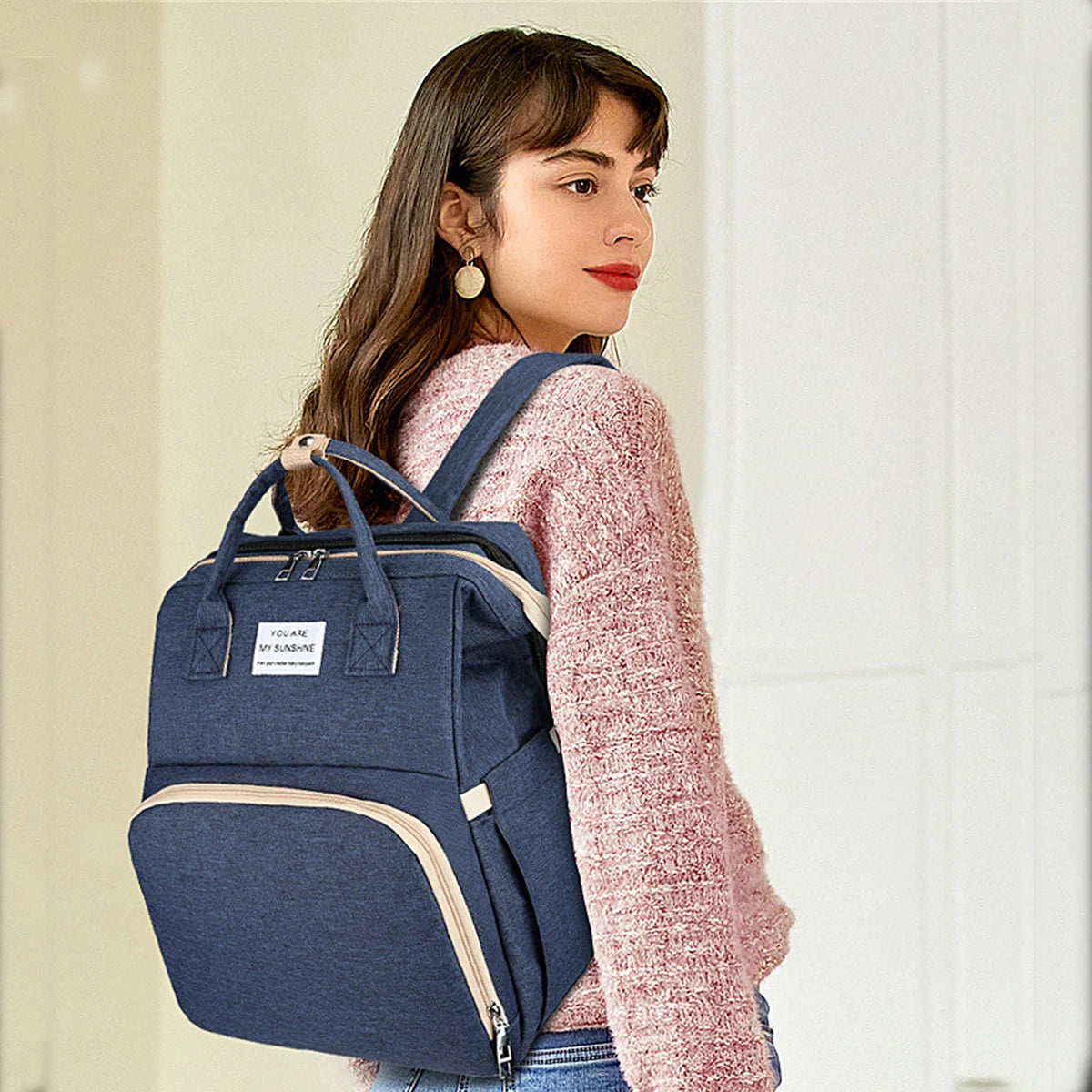 Sac à langer 2-en-1 avec lit pliable intégré