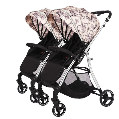 Poussette double – Compacte, pliable & légère