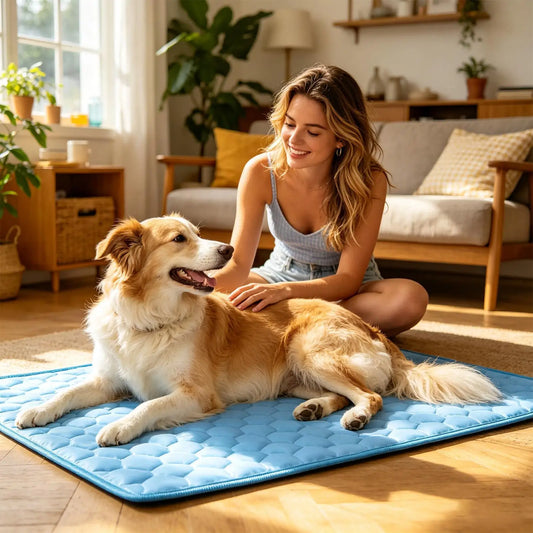 Tapis Rafraîchissant Chien & Chat — Soie Glacée