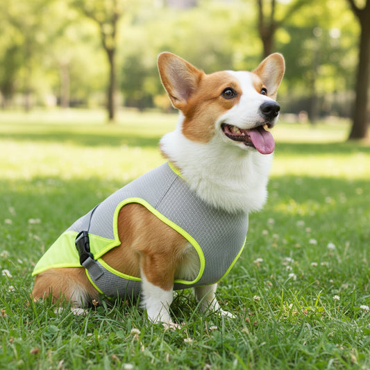 Gilet Rafraîchissant pour Chien — Évaporatif, Léger & Réfléchissant