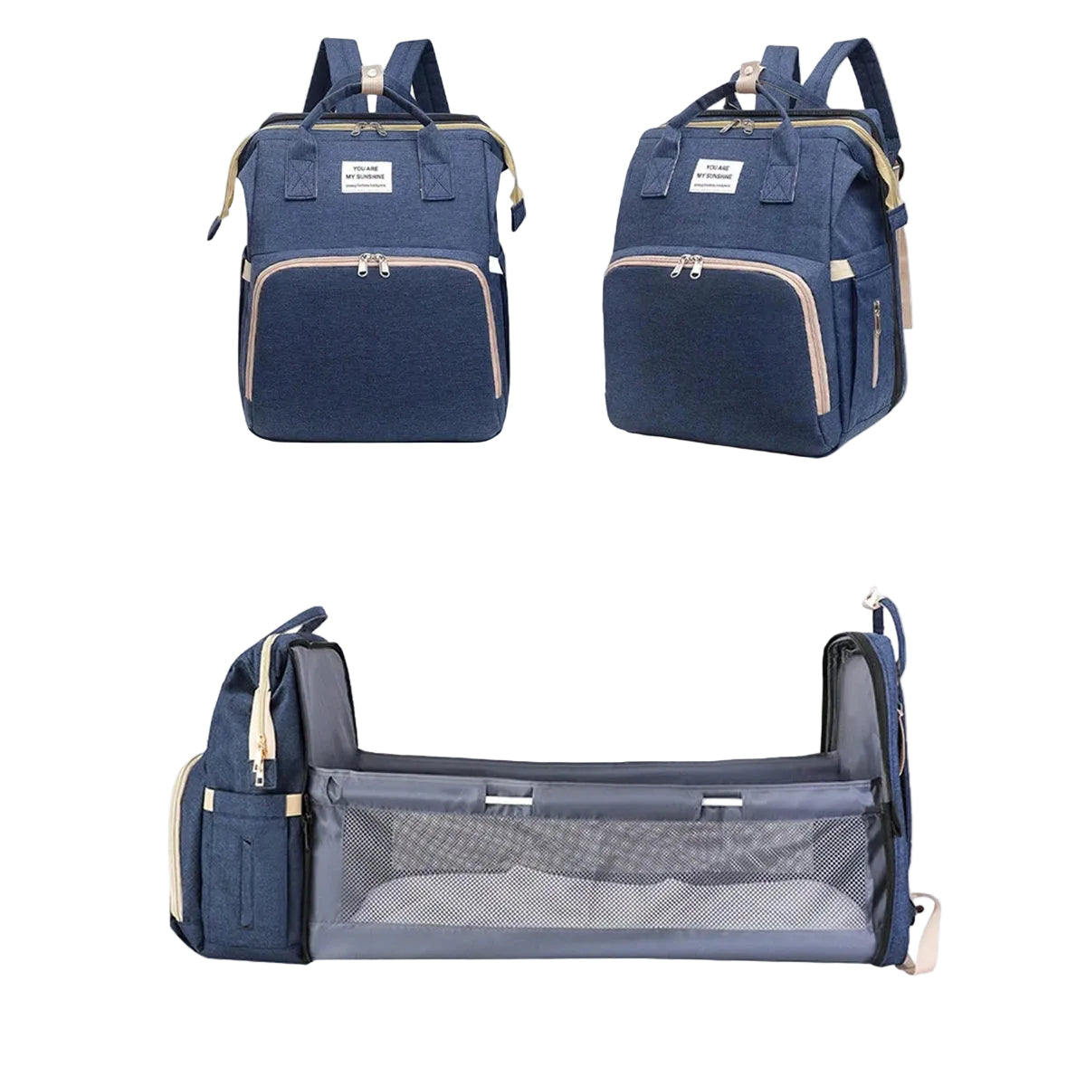 Sac à langer 2-en-1 avec lit pliable intégré