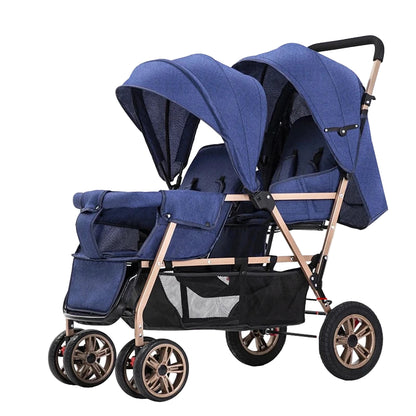 Poussette double – Confort & praticité au quotidien