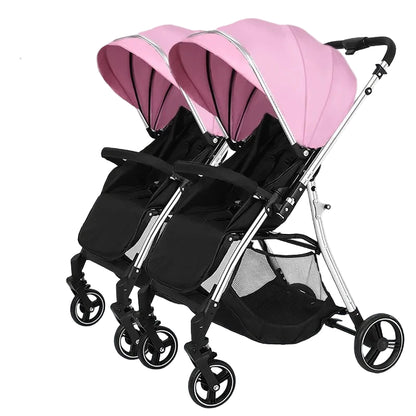 Poussette double – Compacte, pliable & légère