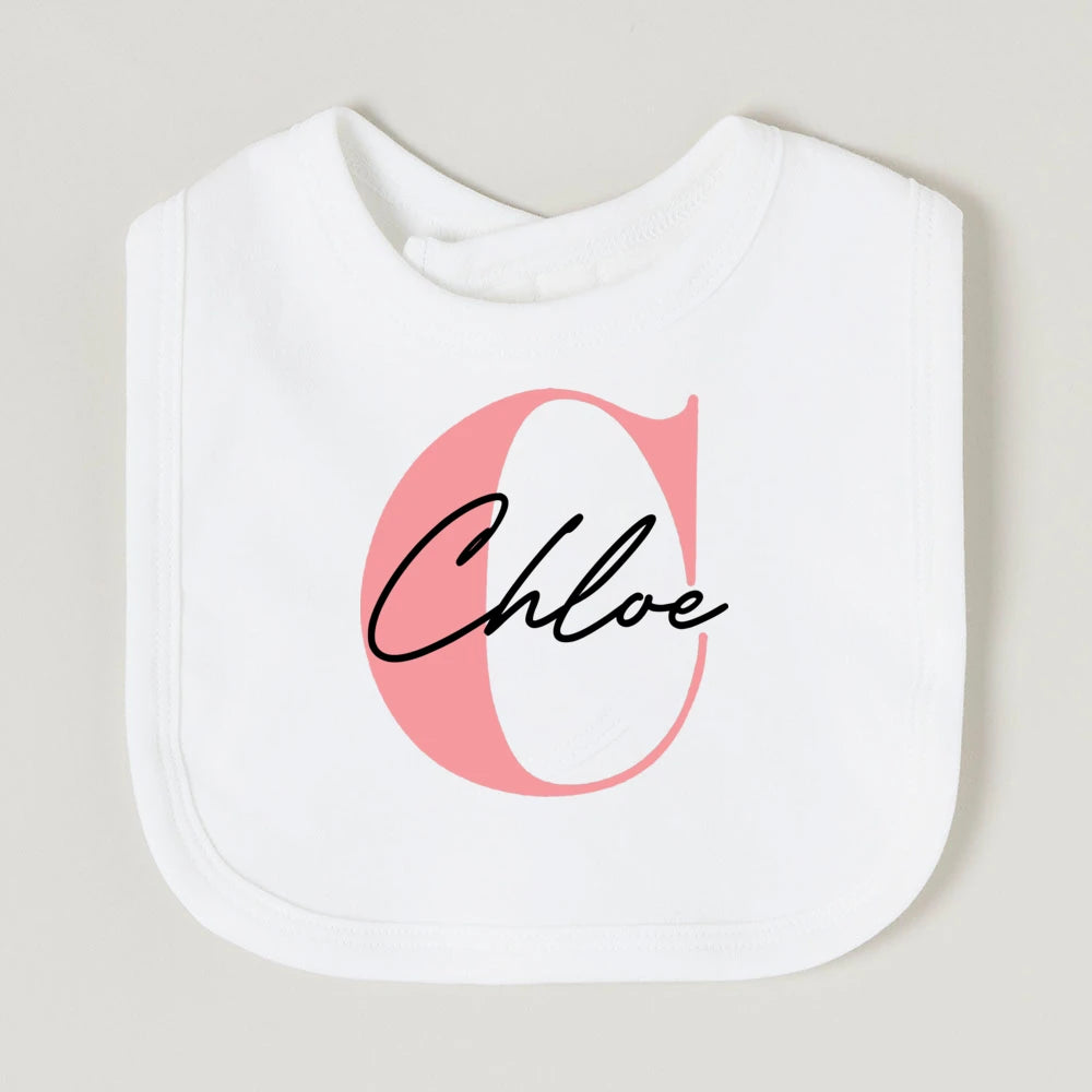 Bavoir personnalisé – Avec prénom de bébé