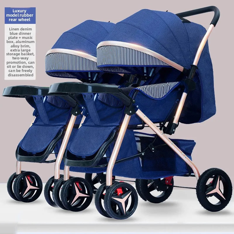 Poussette jumeaux premium