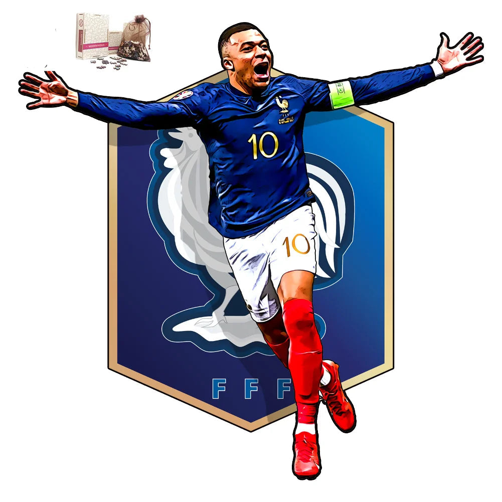 Puzzle en Bois Joueur de Football – Cadeau pour Fan de Foot