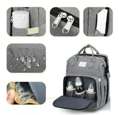 Sac à langer 2-en-1 avec lit pliable intégré