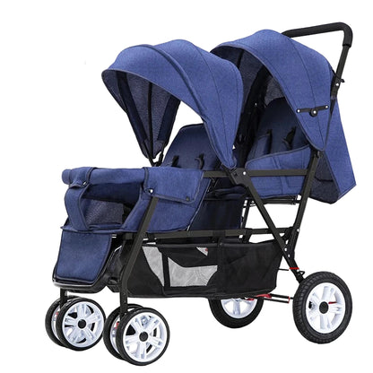 Poussette double – Confort & praticité au quotidien