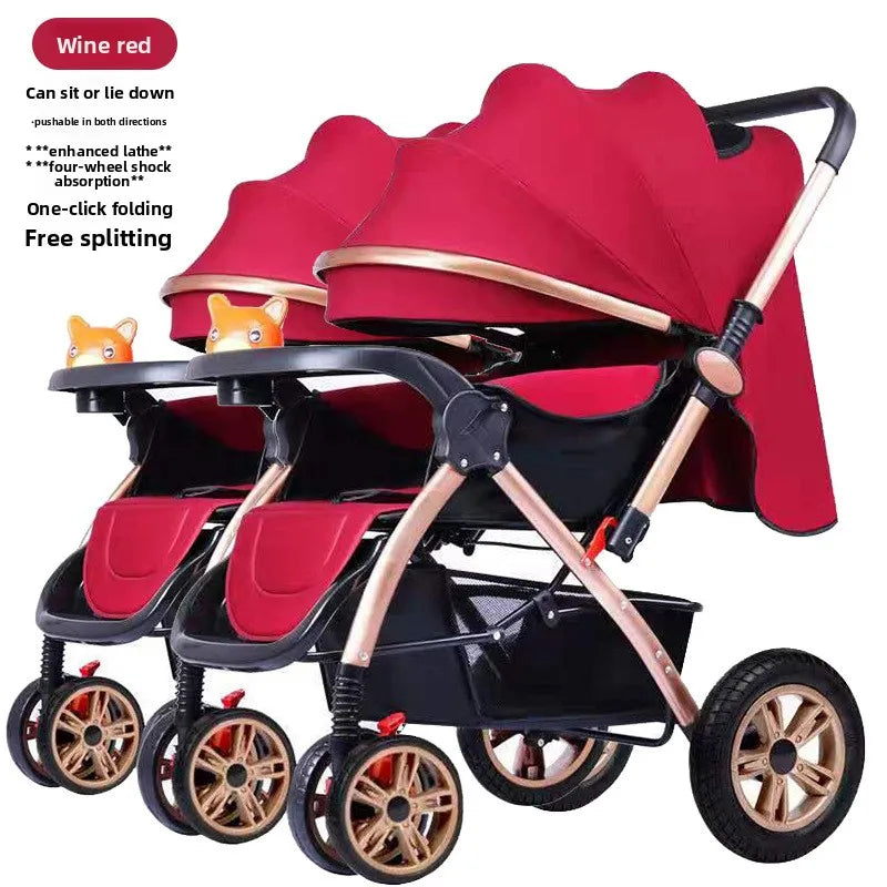 Poussette jumeaux premium