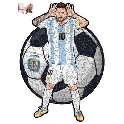 Puzzle en Bois Joueur de Football – Cadeau pour Fan de Foot