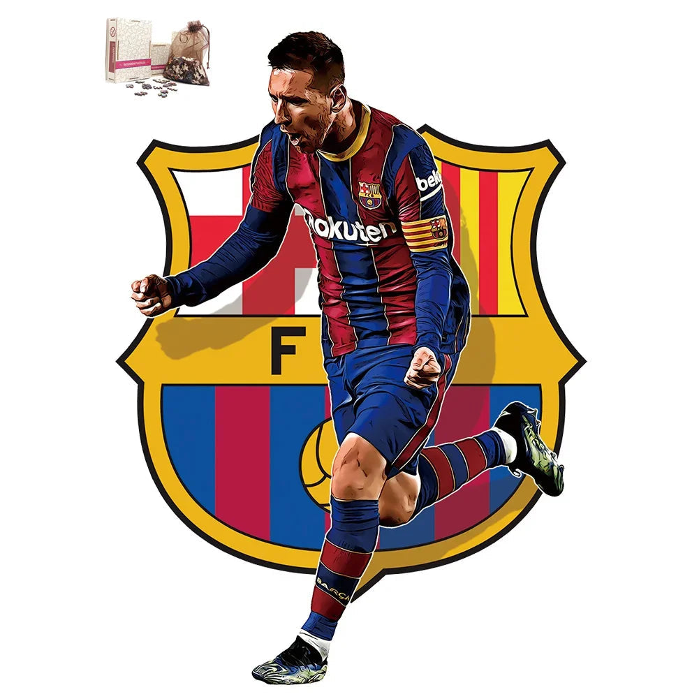 Puzzle en Bois Joueur de Football – Cadeau pour Fan de Foot