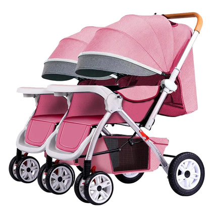 Poussette double – Compacte, pliable & légère